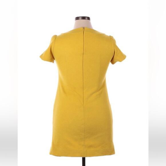 Circle mod stylemustard yellow shift dress, size 165/88a or small - Picture 2 of 13